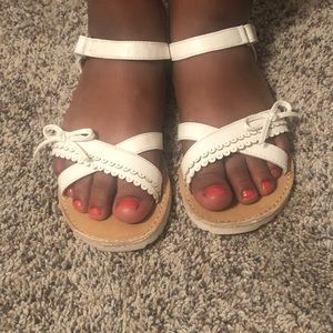 White sandals